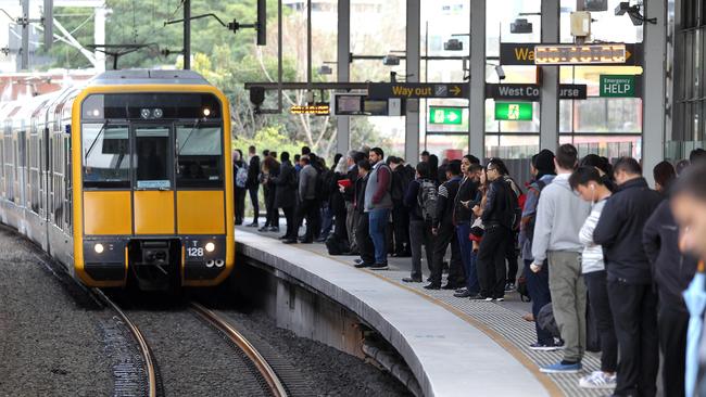 The proposed Western Metro is planned to relieve congestion on the current Parramatta to CBD line.