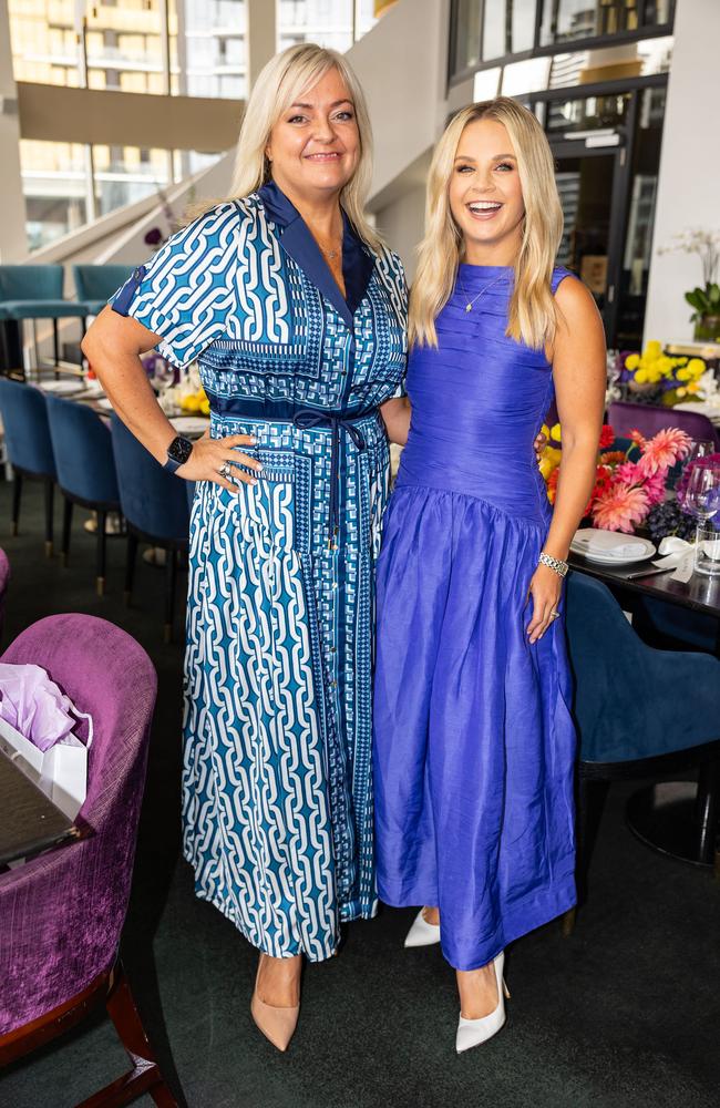 Nicolle Edwards and Emma Freedman at The Star Gold Coast Women with Horsepower Magic Millions luncheon at Nineteen. Gold Coast at Large picture, Celeste Humphrey.