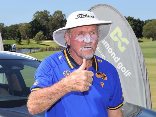 Parramatta legend Ray Price has opened up on his and his wife's diagnoses and subsequent victory over melanoma ahead of his charity golf day at Royal Pines, in conjunction with the Melanoma Institute. Picture: Supplied