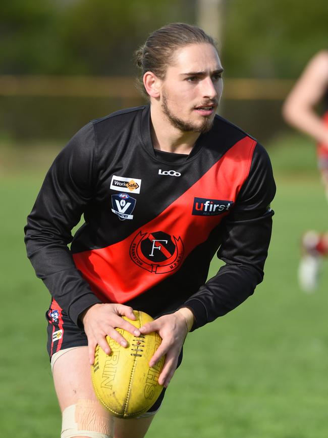 Frankston Bomber Dale Sutton is having an excellent season. Picture: Chris Eastman