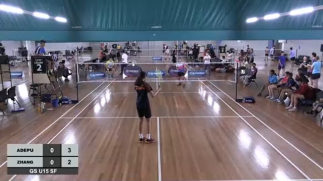 Replay: Victorian Open Badminton Championships Day 1 – (U15 Girls SF) Smrithi Adepu [1] V Hanna Zhang [3]