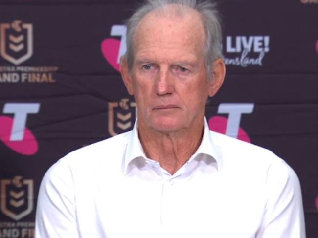 Wayne Bennett was gutted by the loss. Photo: NRL