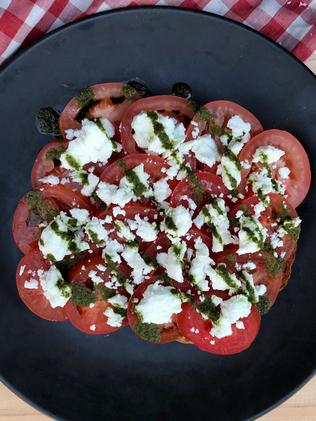 The sliced tomatoes dish. Picture: Jenifer Jagielski