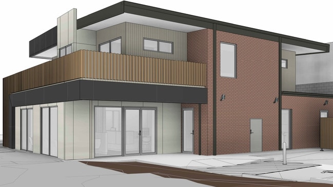 3D render of the medical centre and shop top housing at 152-154 Brisbane St, Dubbo.