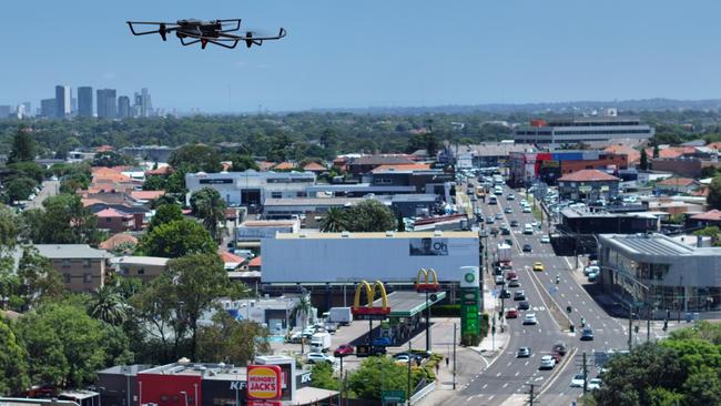 One of Transport for NSW drones. More than 70 are to hit the skies shortly. Picture: Transport for NSW