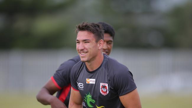 Just four years ago, Robson was struggling to crack first grade at the Dragons. Now he’ll be running out on one of the biggest stages in rugby league. Picture: St George Illawarra.