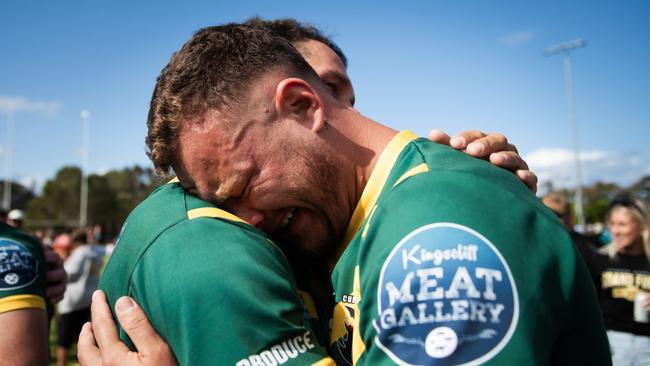 After a couple of tough seasons off the park, Cudgen prevailed with two emotional grand final victories. Photo: Elise Derwin