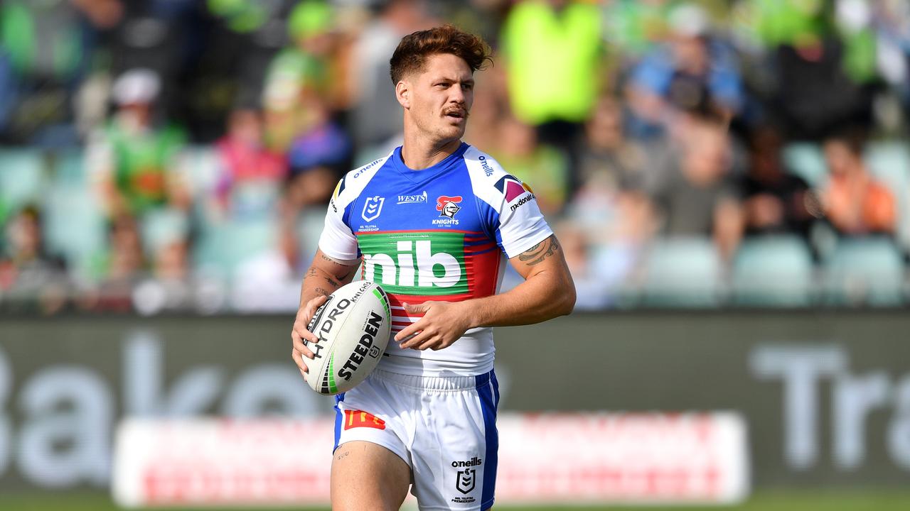 Kalyn Ponga has until June to take up an option in his contract with the Knights for next season. Picture: NRL Photos