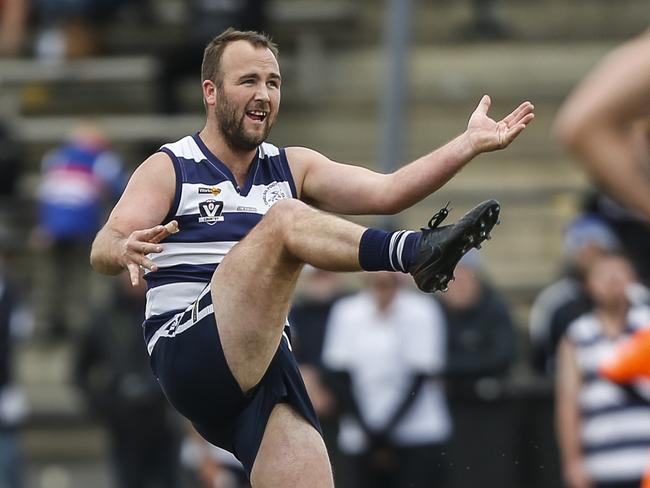 MPNFLFootball Division 2: Chelsea v Mornington. James Brain (Chelsea). Picture: Valeriu Campan