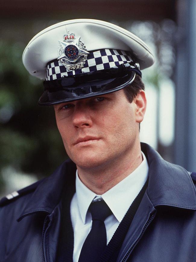 William McInnes in 1996 as Snr Con Nick Schultz in Blue Heelers.