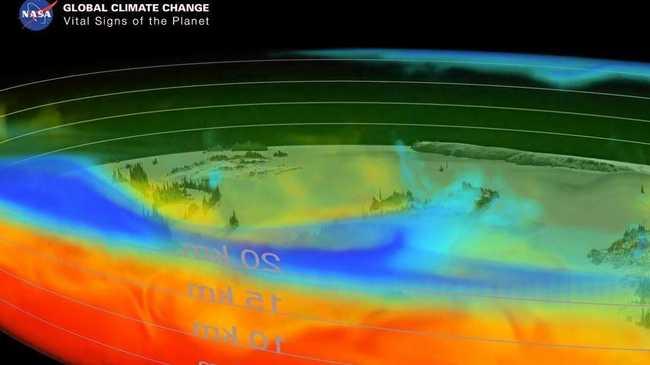 NASA climate change site. Picture: Adam Hourigan