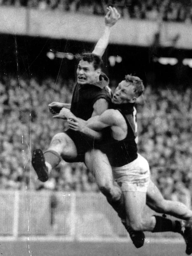 Barassi shattered Melbourne when he left for Carlton in 1964. Picture: George Bugden