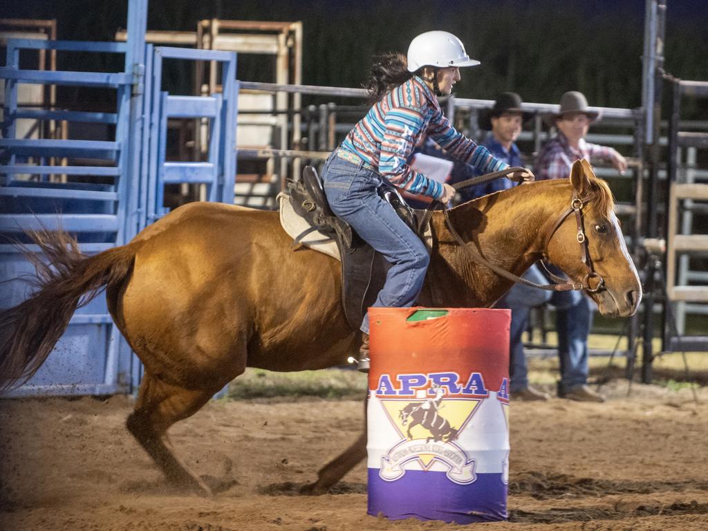 Madeline Grosvenor at Gargett Rodeo Saturday 3 June 2023 Picture: Michaela Harlow