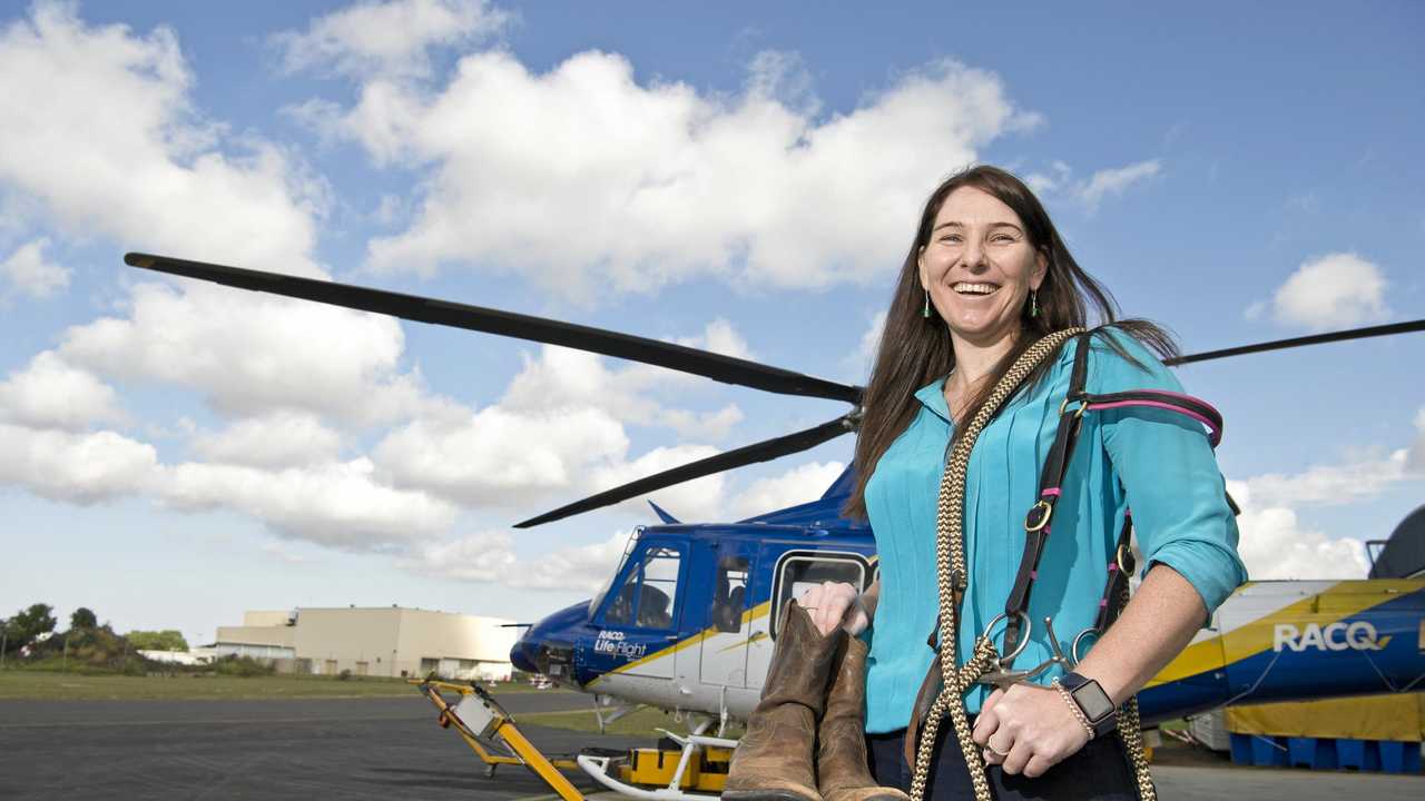 GIDDY UP: Karrin O&#39;Loughlin is saddling up for the ride of her life, taking part in the gruelling 1000km Mongol Derby raising funds for RACQ LifeFlight. Picture: Kevin Farmer