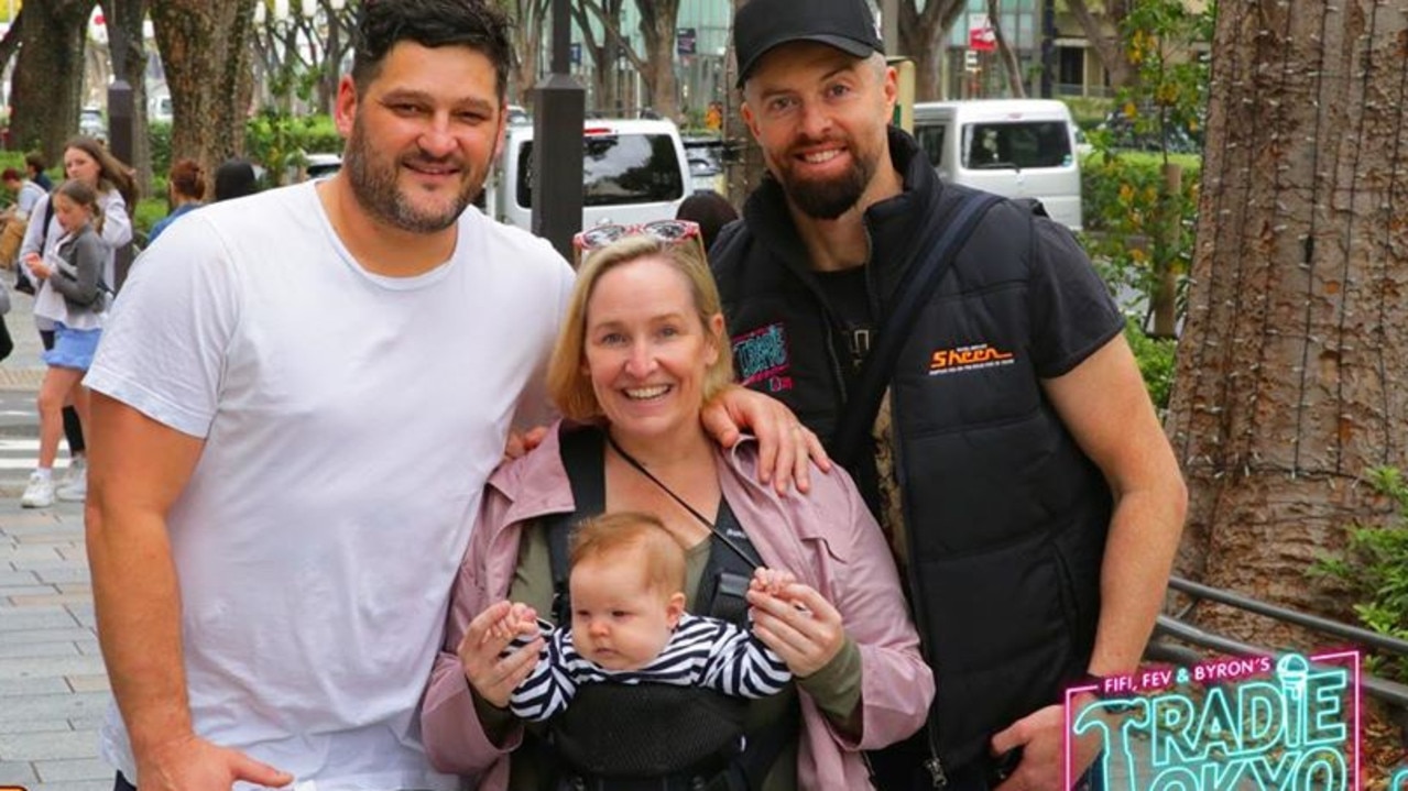 Fox FM's breakfast show is hosted by Fifi Box, Brendan Fevola and Byron Cook.