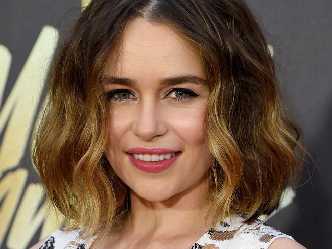 BURBANK, CALIFORNIA - APRIL 09: Actress Emilia Clarke attends the 2016 MTV Movie Awards at Warner Bros. Studios on April 9, 2016 in Burbank, California. MTV Movie Awards airs April 10, 2016 at 8pm ET/PT. (Photo by Frazer Harrison/Getty Images)