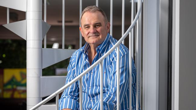 Leading the Geelong Peer Support Group is Murray Chenery whose heart event journey has been manifested in The Heart In Me, a series of 22 "thumbnail" artworks sharing the vivid feelings and emotions of his double bypass heart surgery. Picture: Brad Fleet