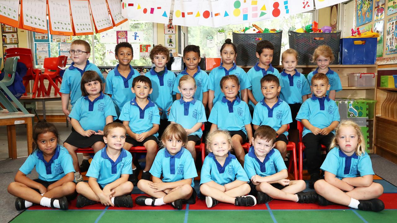 Coomera State School Prep B. Back row (l-r): Lucas Whitehead, Maison Bako, Taylor Prestes, Johnny Ratubola, Fateh Singh, Brendan Brooker, Kahlani Rowley, Amity Watson. Middle (l-r): Raha Rasouli Seisan, Kai Jorgensen, Mia Gentles, Jimmy-Rose Watene, Levi Ombrello, Wyatt Tumbers. Front (l-r): Kalais Te Kotahi, Thomas Cifuentes, Lily Miles, Mia Thorpe, Haimish O’Brien, Zoe Veit. Photograph: Jason O'Brien.