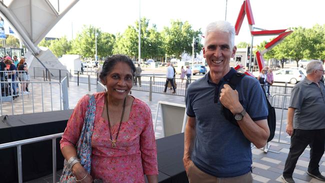Paul McCartney fans at the Got Back Tour at the Adelaide Entertainment Centre, October 18. Picture: Kelly Barnes