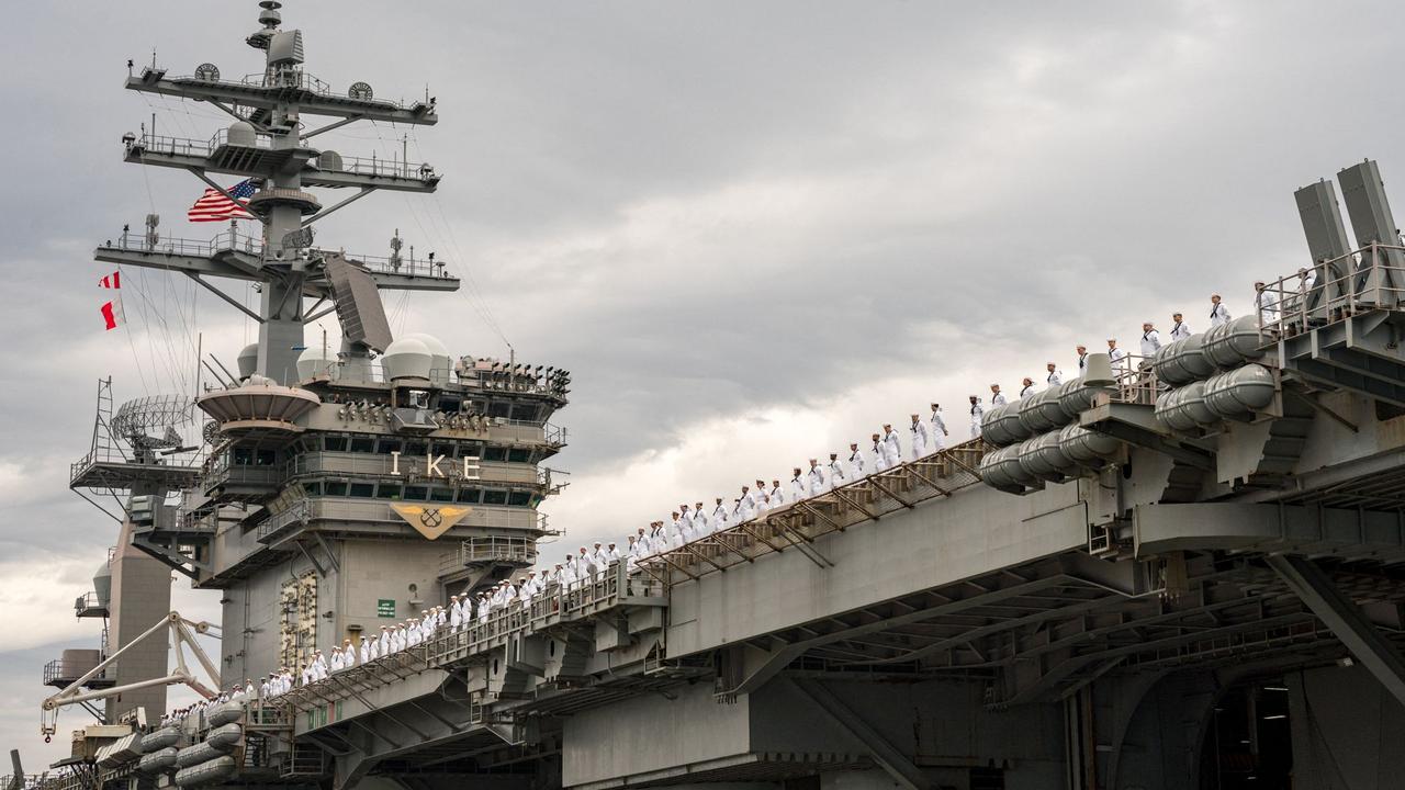 CENTCOM said US helicopters “returned fire in self-defence”, sinking three of four small boats. Picture AFP/US Department of Defense/US navy/Mass Communication Specialist 2nd Class Anderson W. Branch