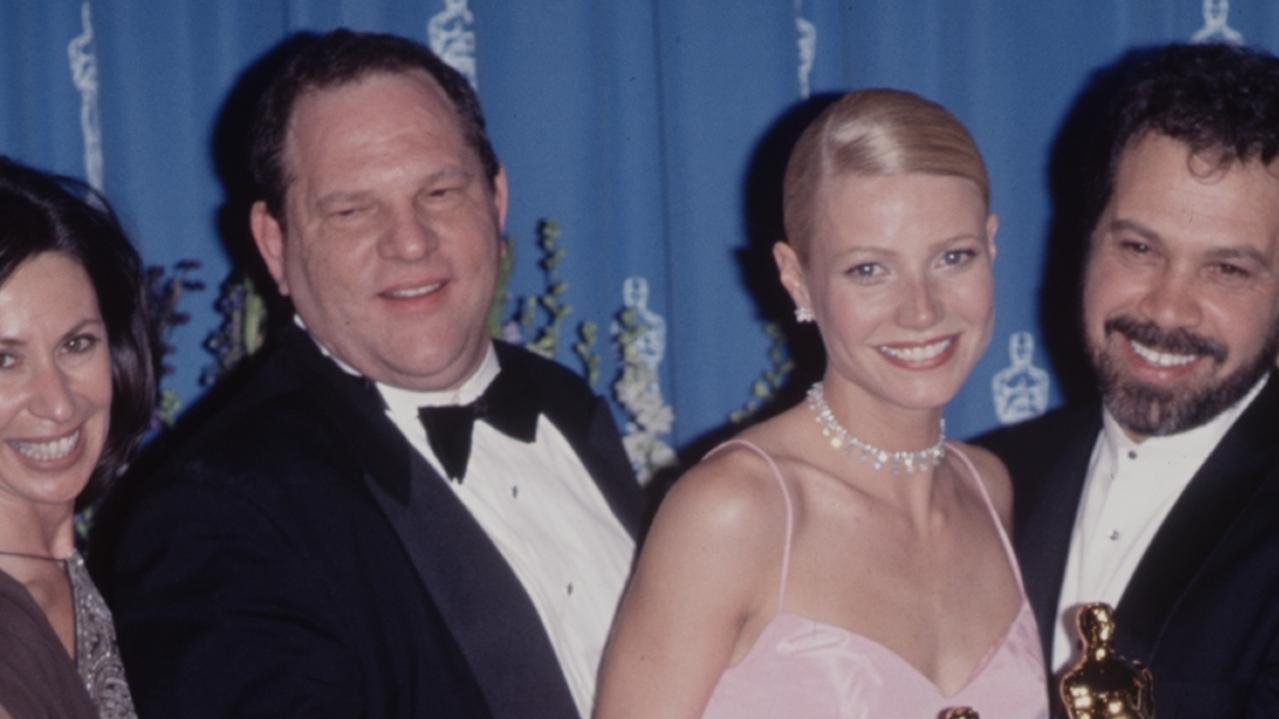 Weinstein with Gwyneth Paltrow at the Oscars in 1995. Picture: Getty.