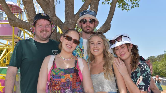 Jackson, Tara, Brooke, Alistair and Lauren at the Big Pineapple Music Festival 2024.