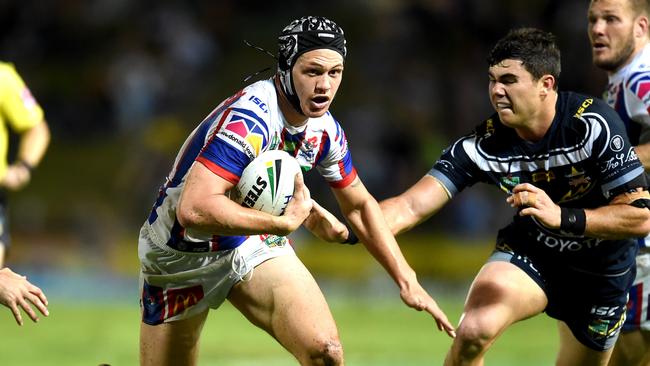 Kalyn Ponga in action for the Knights against the Cowboys. Picture: Alix Sweeney