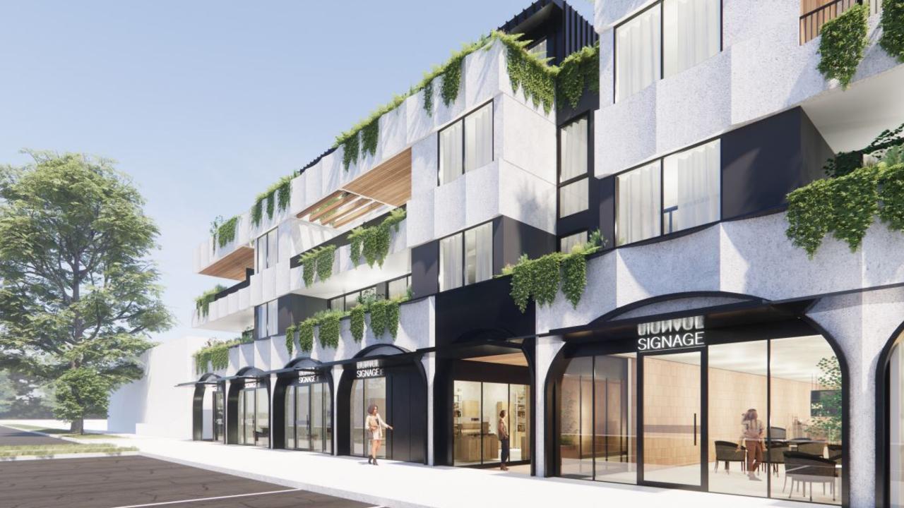 An artist’s impression of a proposed mixed-use development at 5-7 Brown St, Portarlington.