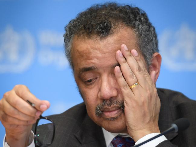 World Health Organisation Director-General Tedros Adhanom Ghebreyesus.
