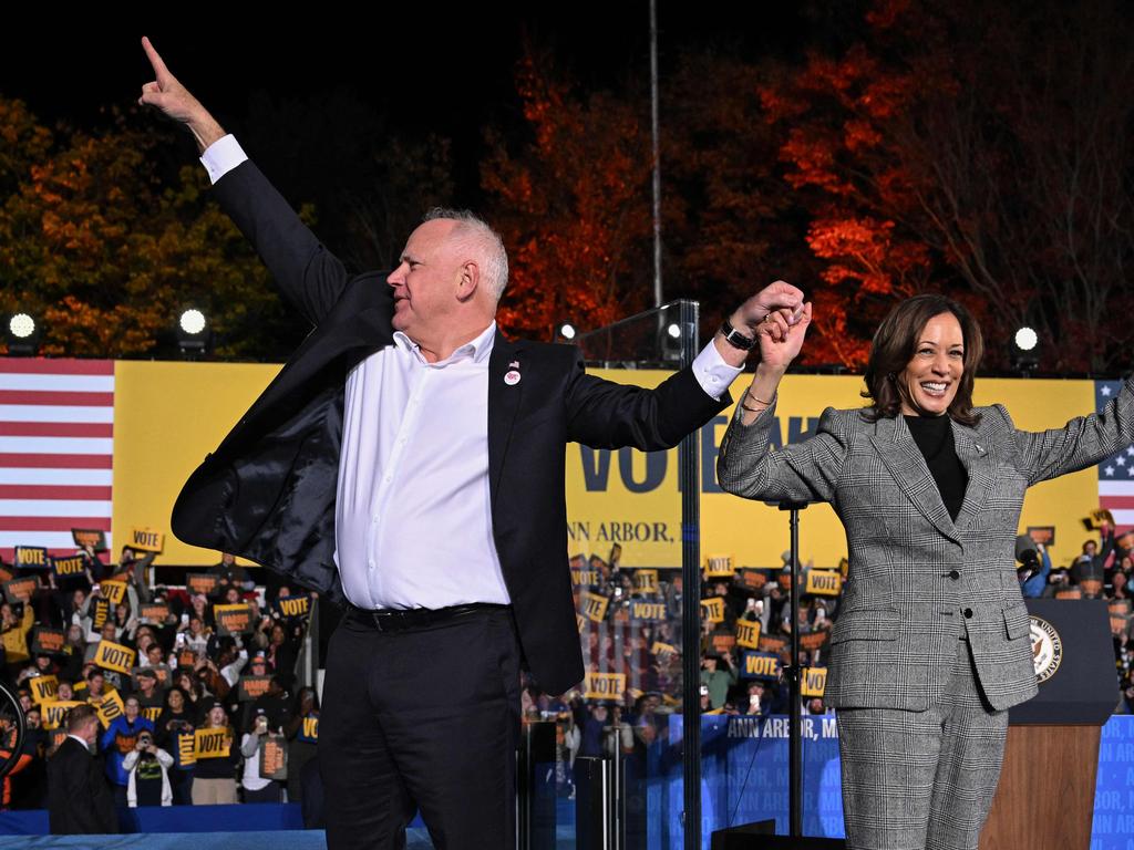 ‘Now I want each of you to shout your name’, Harris demanded. Picture: AFP