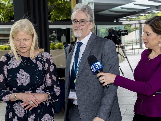 Queensland Health acting director-general Shaun Drummond outside the DNA inquiry on Tuesday. Picture: Matthew Poon