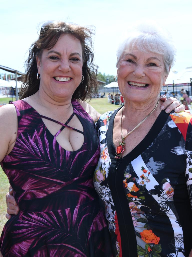 Nicky Fisher and mum Bev Stares at the Bridge Toyota Ladies’ Day. Picture: (A)manda Parkinson