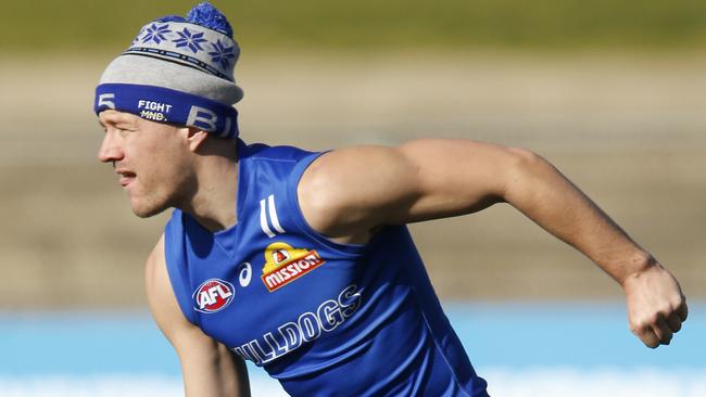 In-form Bulldogs ball-magnet Jack Macrae at training.