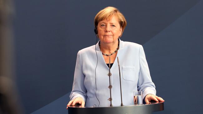 German Chancellor Angela Merkel is under pressure to act against Russia over allegations it was involved in the poisoning of Alexei Navalny. Picture: Getty Images