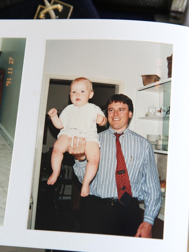 Joel with Jack when he was a baby, always best mates.