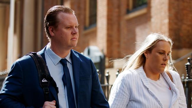 White was supported by his fiancee throughout the trial. Picture: NewsWire / Nikki Short