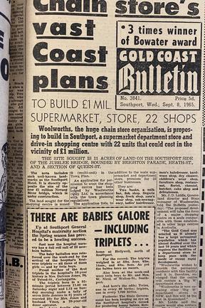 Best Gold Coast advertising, Gold Coast Bulletin, 1965