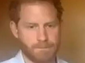 Prince Harry and Meghan Markle on Zoom call with young leaders. Picture: Queen's Commonwealth Trust