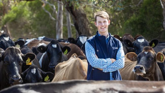 Tom Hooper is a young farmer at Yannathan.