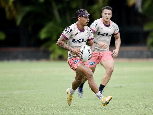 Tristan Sailor pictured at Broncos pre-season training in Red Hill. Picture: Josh Woning