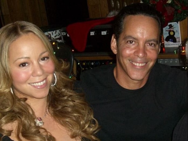 Mariah Carey and her brother Morgan.