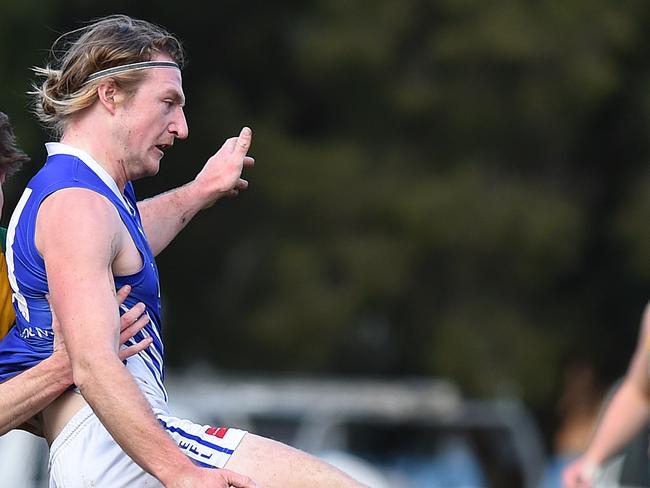 Dylan Belo was in East Ringwood’s best players in the win over Lilydale. Picture: Josie Hayden