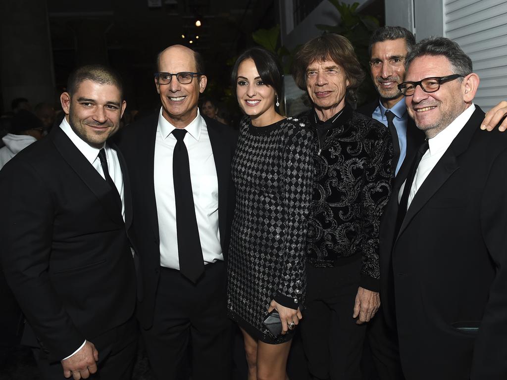 Mick Jagger and his girfriend Melanie Hamrick were at the Universal party. Picture: AP 