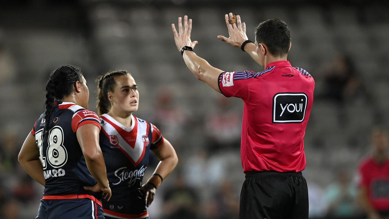 The NRL will spend the off-season doing everything it can to reduce the number of hip-drop tackles in the women’s game. Picture: NRL Imagery