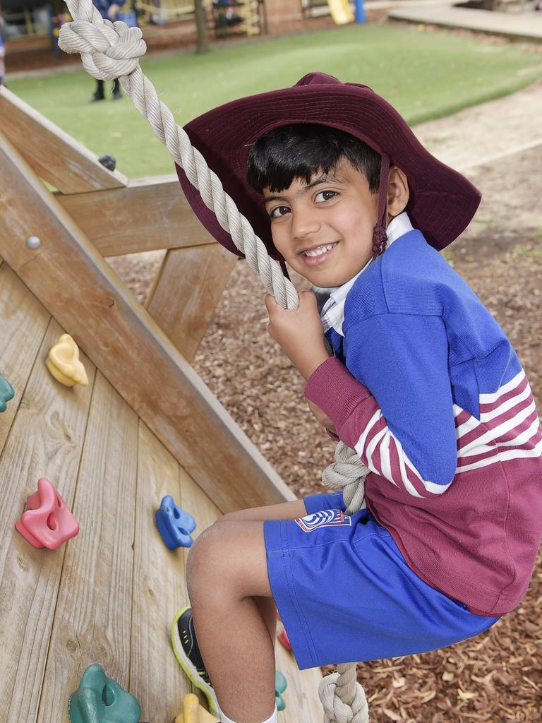 My favourite thing about school. Divraj-Inder: “ I like playing games, most of all chasey.” Picture: Alan Barber