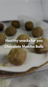 Healthy Chocolate Matcha Balls