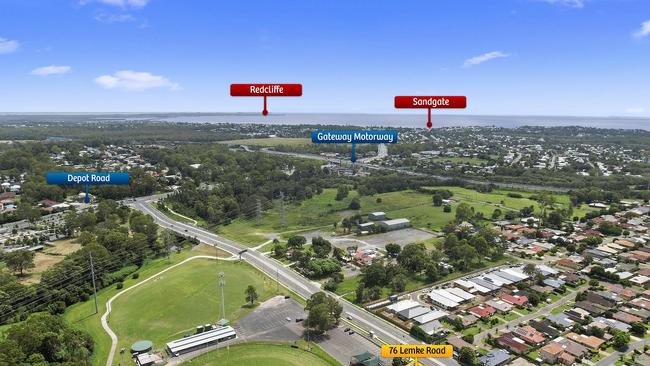 Sandgate Hawks AFL club is within easy access to the Gateway Motorway. Picture: Raine &amp; Horne Commercial.