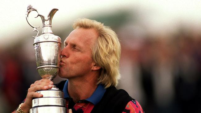 Greg Norman has twice won the British Open. Picture: Ross Kinnaird/EMPICS via Getty Images)