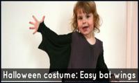 How to make an easy peasy Halloween costume: Bat wings for little monsters