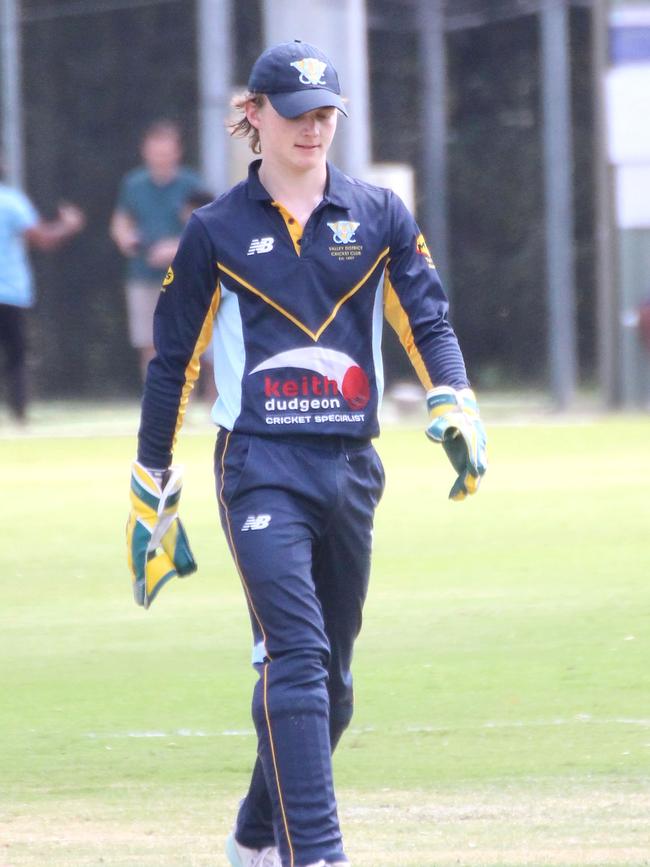 Second grade premier cricket action between Valleys and Sandgate-Redcliffe. September 17, 2023.